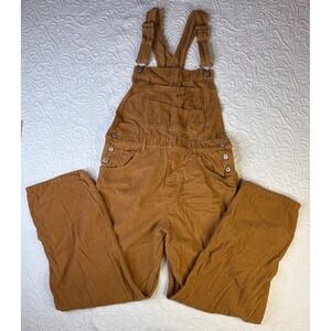 We The Free Ziggy Corduroy Overalls Cedar Brown Straight Leg overalls Bib Size L